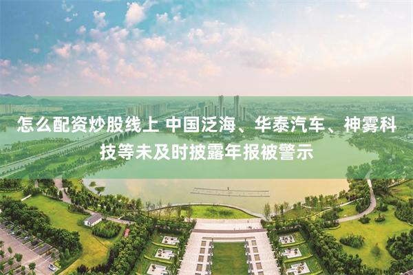 怎么配资炒股线上 中国泛海、华泰汽车、神雾科技等未及时披露年报被警示