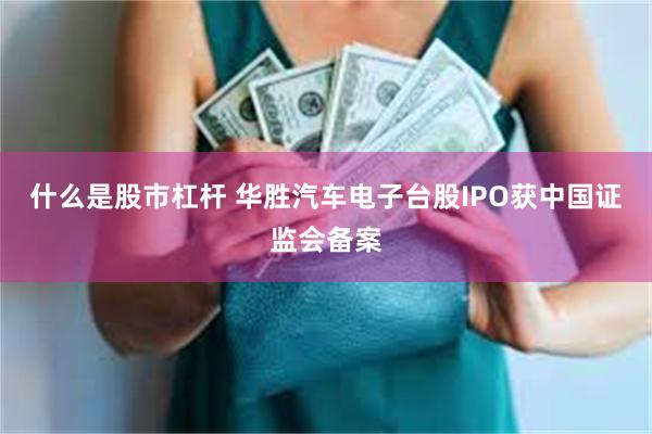 什么是股市杠杆 华胜汽车电子台股IPO获中国证监会备案